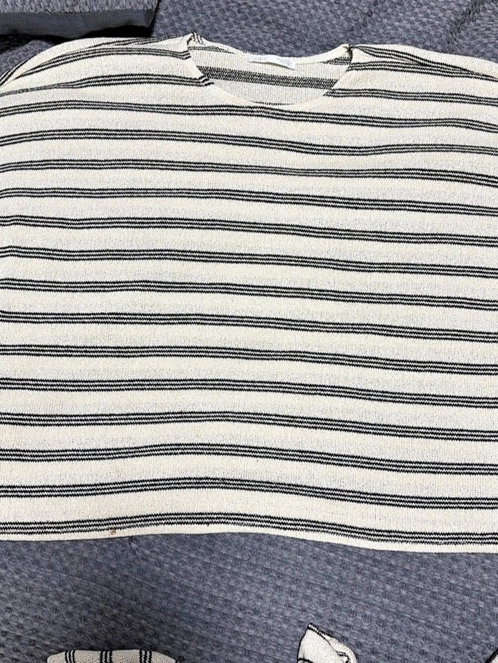 Zara Striped Matching Set in White & Black